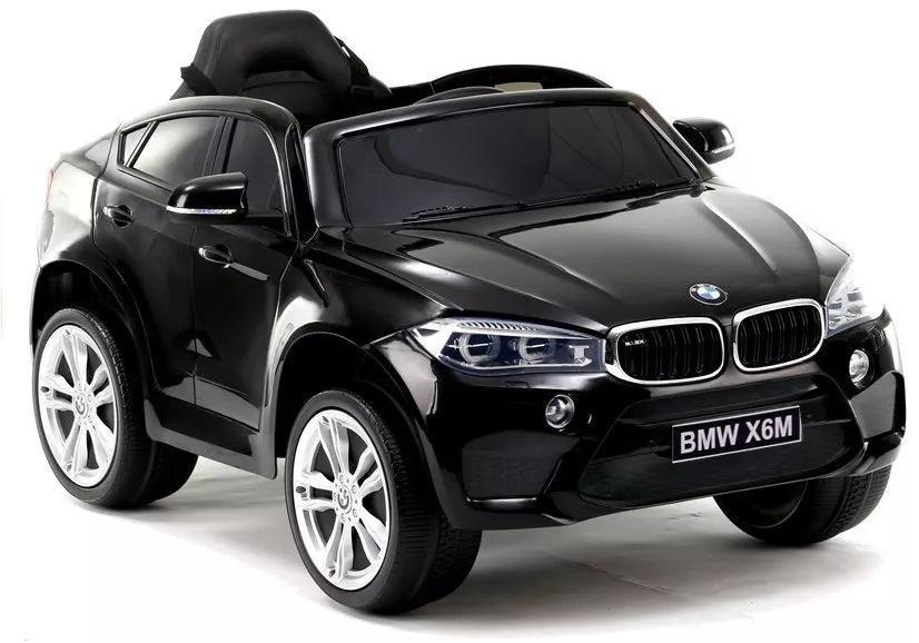BMW X6 – elektrinis vaikiškas automobilis, juoda spalva